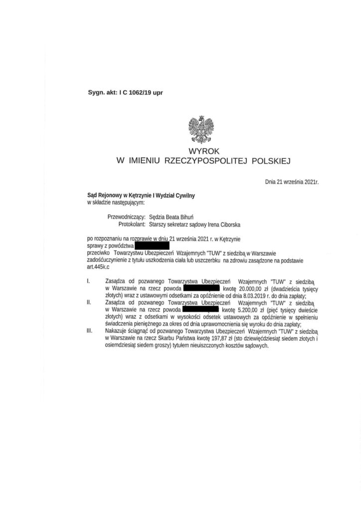 Poślizgnięcie na chodniku - Zdarzenie z dnia 16.01.2019 r.